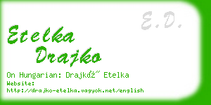 etelka drajko business card